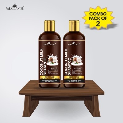PARK DANIEL Herbal Coconut Milk Shampoo -For Hair Nourishment and Hair Growth Combo Pack 2 Bottle of 100 ml(200 ml)(200 ml)