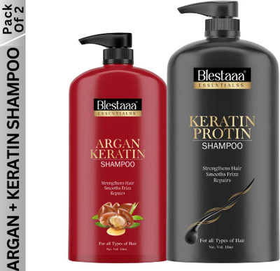 blestaaa essentialss Keratin Smooth Shampoo for Frizz Control FOR WOMEN..(2 L)