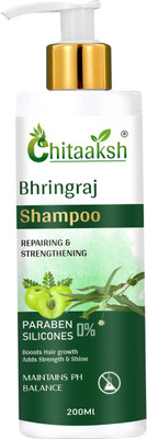 CHITAAKSH Bhringraj Shampoo for dry & frizzy hair with Bhringraj & Amla (Pack Of 1)(200 ml)