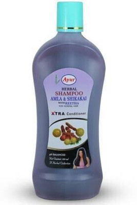 Ayur Herbal Shampoo Amla & Shikakai With Reetha (1000 ml)(500 ml)