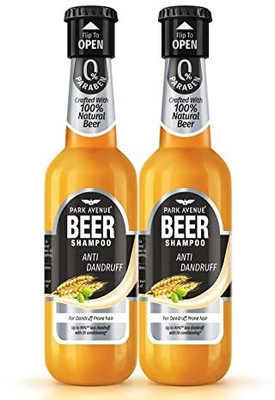 PARK AVENUE Anti Dandruff Beer Shampoo for Men 180ml (Pack of 2)(360 ml)