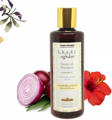 KHADI MEGHDOOT Onion Oil Shampoo for Dandruff & Premature Hair Loss(210 ml)