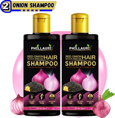 Phillauri Onion Hair Oil With Black Seed onion Shampoo Extracts Controls Hair Fall(200 ml)