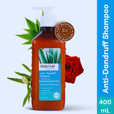 AXIOM Mukti Gold Anti Dandruff Shampoo - 400ml | Helps Controls Dandruff Naturally(400 ml)