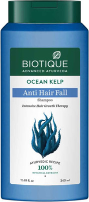 BIOTIQUE Ocean Kelp Shampoo For Control Hair Fall & Fizzy Hair Pack of - 340ml x 1(340 ml)