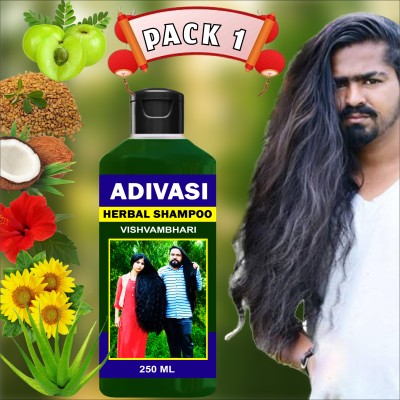 Vishvambhari Real Herbal Adivasi Hair Shampoo loma Hair oil For Hair Growth-For Hair Fuller|(250 ml)