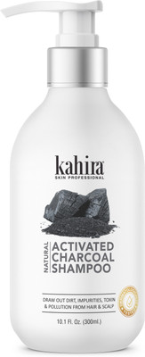 Kahira ACTIVATED CHARCOAL SHAMPOO FOR SCALP EXFOLIATION & DEEP CLEANSING(300 ml)