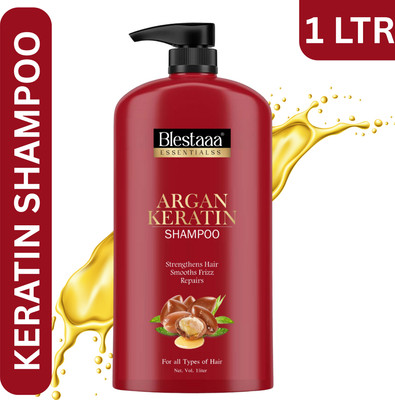 blestaaa essentialss ARGAN WITH KARATIN SHAMPOO FOR ANTI HAIR FALL CONTROAL FOR MEN WOMEN.(1 L)