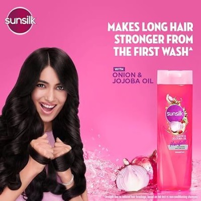 SUNSILK Hairfall Shampoo with Onion & Jojoba Oil (372ml)(372 ml)