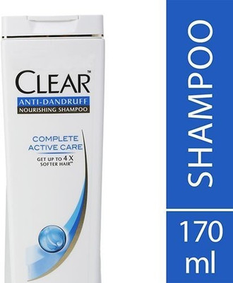Clear Anti-Dandruff Nourishing Shampoo 170ml , Complete Active Care (Pack of 1)(170 ml)