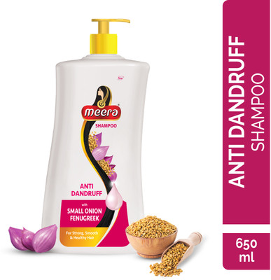 Meera Anti Dandruff Shampoo, With Small Onion And Fenugreek,Paraben Free  (650 Ml) For Rs. 540