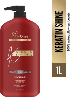 Tryones Professional Keratin Shine Shampoo, Keratin + Rosemary Oil, Anti Dandruff(1 L)