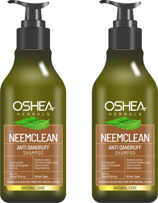 OSHEA Neemclean Antidandruff Shampoo | 300 ml (pack of 2)(300 ml)
