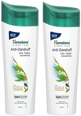 HIMALAYA Anti-Dandruff Tea Tree Shampoo 180ml ( pack of 2) |(360 ml)