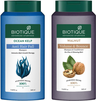 BIOTIQUE Shampoo 340 ML - Ocean Kelp & Walnut(680 ml)