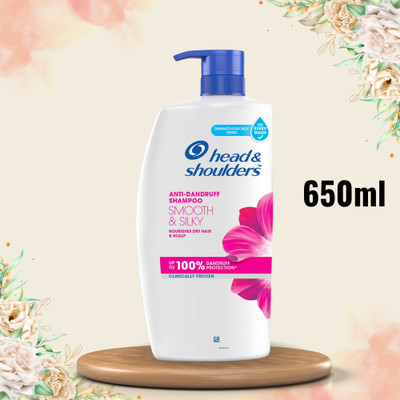 Head and Shoulders Smooth and Silky, Anti Dandruff Shampoo for Womens & Mens(650 ml)