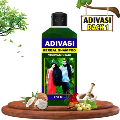 Vishvambhari Original Adivasi Herbal Hair Growth Shampoo |Repairs Frizzy Hair Nourishment(250 ml)