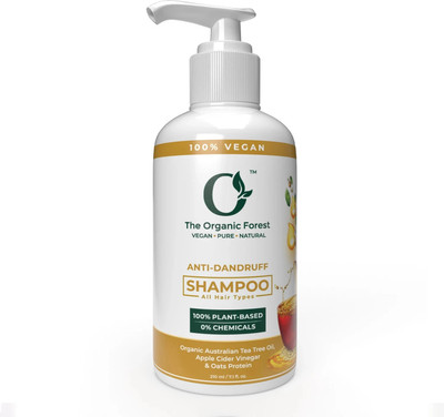 The Organic Forest Plant Based Anti Dandruff Shampoo for Men & Women - Ideal For Dry & Frizzy Hair(210 ml)