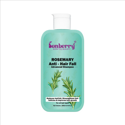 Bonberry Rosemary Advanced Anti Hair Fall Shampoo for Reducing Hair Loss & Breakage(200 ml)