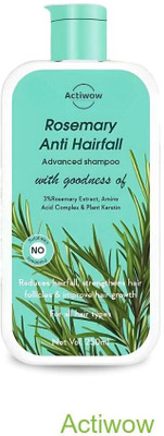 ACTIWOW Rosemary Shampoo For Nourishing Roots and Reducing Fall(300 ml)