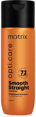 MATRIX Opti.Care Professional shampoo, 96Hr Frizz Control, with Shea Butter(200 ml)