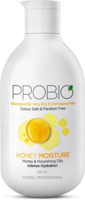 Godrej Professional Probio Honey Moisture Shampoo (250ml) | For Dry & Damaged Hair(250 ml)