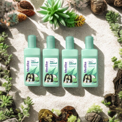 bbts Lice removing mediker shampoo scalp cleansing cleanser pack of 4(200 ml)