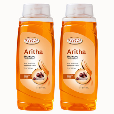 KESUDA Aritha(Ritha) Herbal 2 Liter hair shampoo for Strong hair and hair Growth with Pure Ritha exract(2 L)