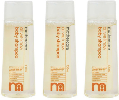 Mothercare ALL WE KNOW BABY SHAMPOO 100ML EACH (PACK-3)(300 ml)