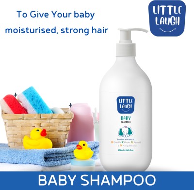 littleLaugh No More Tears Baby shampoo 250 ml Enriched With Calendula, Aloevera(250 ml)