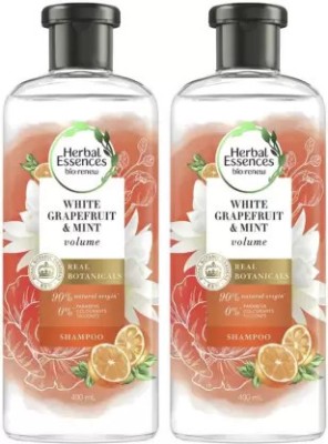 Herbal Essenses White Grapefruit and Mint Shampoo (Pack Of 2)(800 ml)