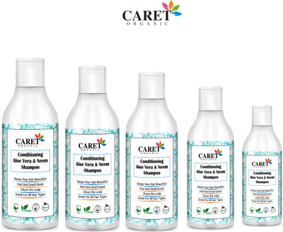 Caret Organic Conditioning Aloevera & Neem Shampoo For Anti Dandruff - Sls Free(1500 ml)