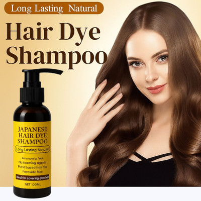 Deeparth Japanese Hair Dye Shampoo | Long Lasting Natural | Covers Grey Hair(100 ml)