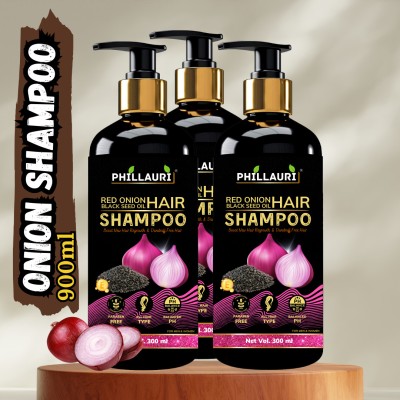 Phillauri Black Seed Oil Onion Shampoo For Hair Growth & Hair Fall Control(900 ml)