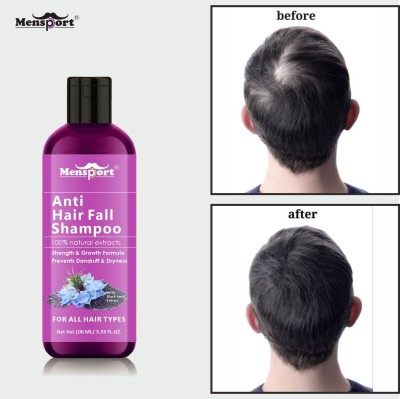 Mensport Anti-Hairfall Shampoo with Blackseed Oil Extract Clear Scalp Pack 1 of 100ML(100 ml)