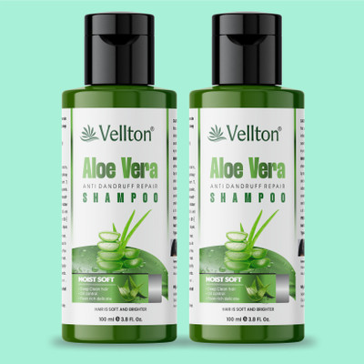 vellton Aloevera Shampoo Gentle Daily Care Natural Protein Shampoo 100ML Pack of 2(200 ml)