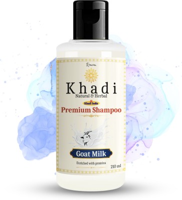 Romam Khadi Goat Milk & Coconut Water Volume Hair Shampoo Helps Nourish and Moisturise(210 ml)