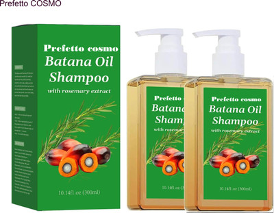 Prefetto COSMO Herbal Shampoo Set of 2 with Rosemary & Batana Oil(600 ml)