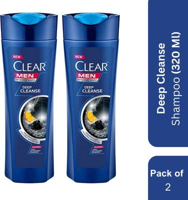 Clear Anti Dandruff Deep Cleanse Shampoo (Pack of 2) 320 Ml(640 ml)