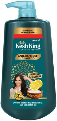 Kesh King Ayurvedic Anti-Dandruff Shampoo| Soothes itchy scalp | 21 herbs, curd & lemon(600 ml)