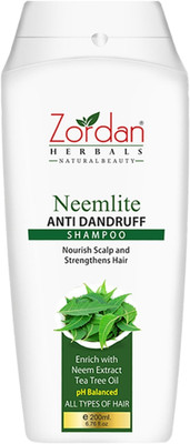 ZORDAN Neemlite Anti Dandruff Shampoo Reduces dandruff, For Women & Men(200 ml)