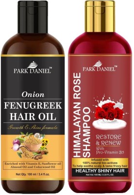 PARK DANIEL Premium Fenugreek Oil & Rose Shampoo Combo Pack Of 2 bottle of 100 ml(200 ml)(200 ml)