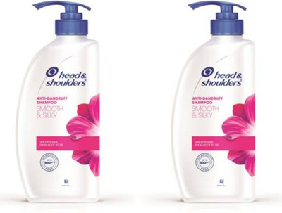 Head and Shoulders Smooth & Silky Shampoo 650 ML PACK OF 2(1300 ml)
