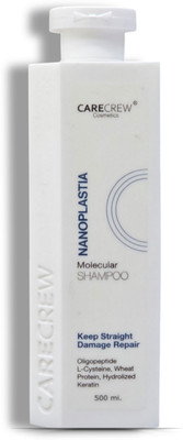 Care crew Premium Nanoplastia Smoothening Shampoo with wheat protein & hydrolyzed keratin(500 ml)