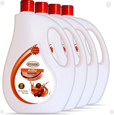 KESUDA Advanced Formulated Natural Aritha Shampoo With Pure Extract For Anti Hair fall(4 L)