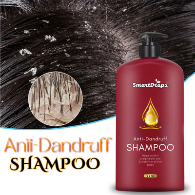 smartdrops Anti-Dandruff Shampoo For a Smooth & Silky Hair Shampoo (Pack of 1)(1000 ml)