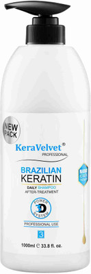 KeraVelvet Brazilian Keratin Shampoo 1000 ml(1000 ml)