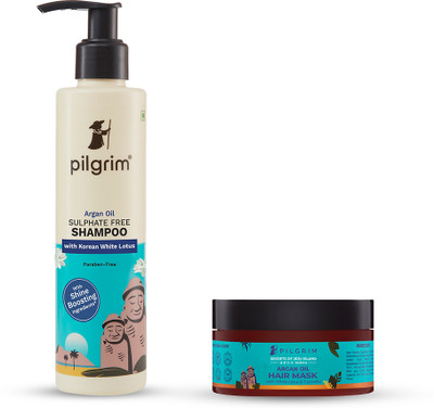 Pilgrim Argan Oil Sulphate Free Shampoo & Hair Mask(400 ml)