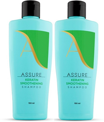 ASSURE Keratin Shampoo provides intense hydration and relieves dryness Pack of 2(300 ml)