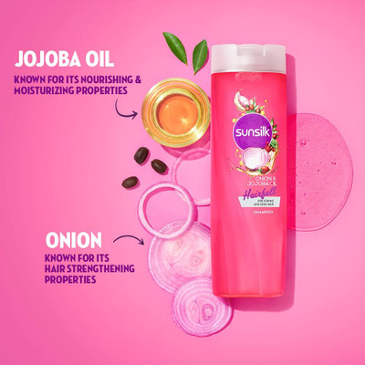 SUNSILK Shampoo with ONION & JOJOBA Oil 195ml(195 ml)